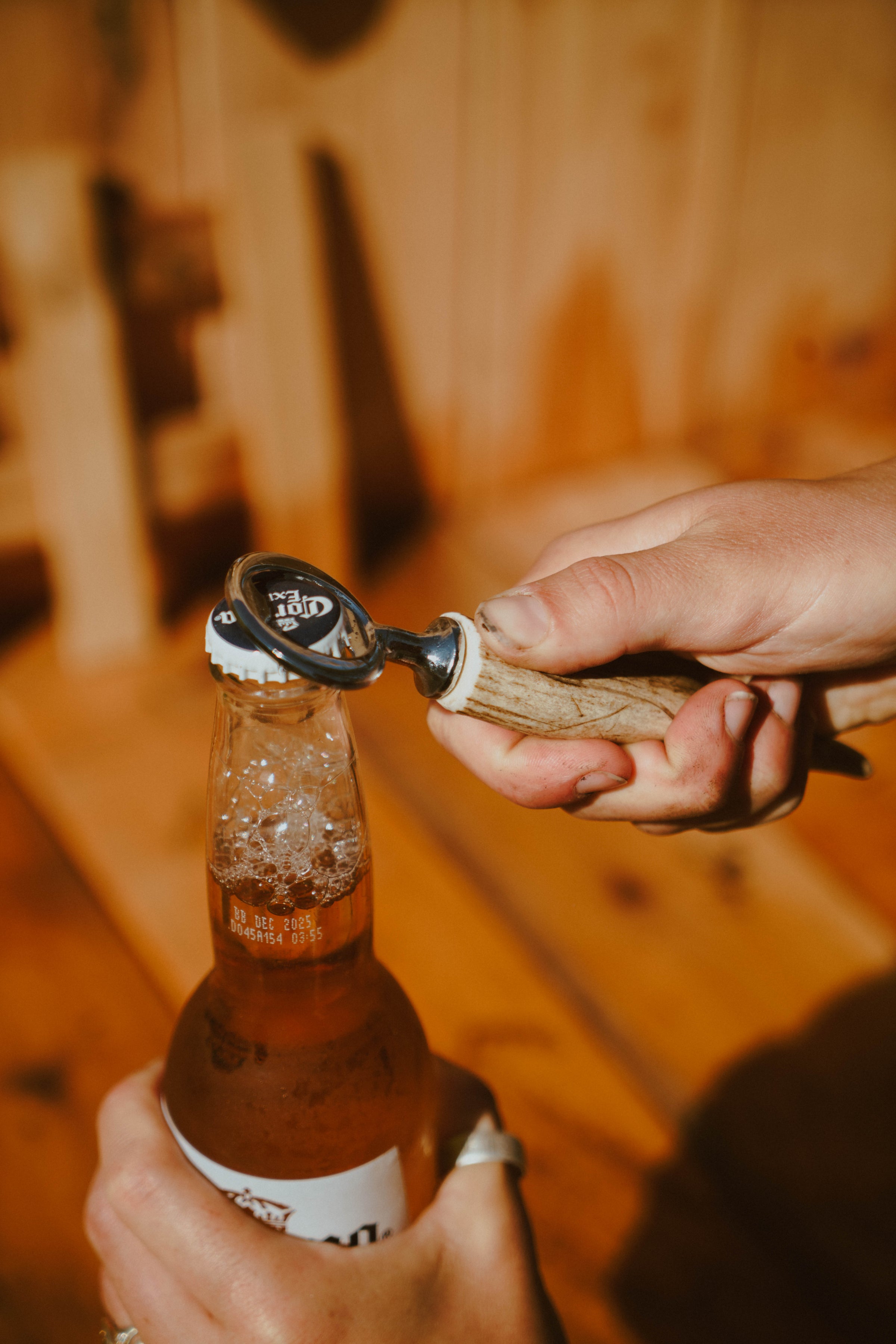 Handcrafted Elk Antler Bottle Opener – Made in Montana | Montana